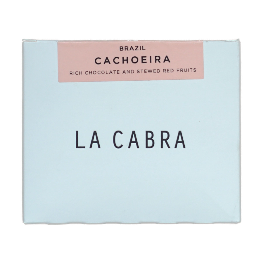 Image of a coffee packaging from the roastery La Cabra for the coffee named Cachoeira