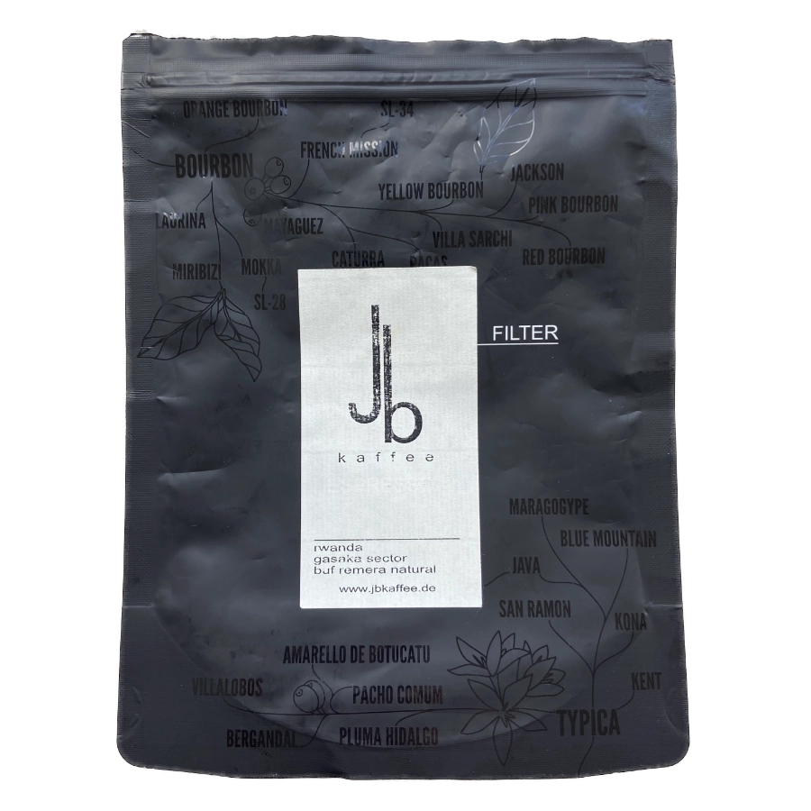 Image of a coffee packaging from the roastery Jb Kaffee for the coffee named Remera